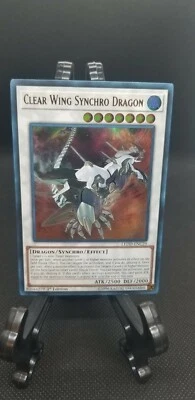Yu-Gi-Oh Clear Wing Synchro Dragon  Ultra 1st Ed. ledd-enc29 FREE SHIP and BONUS - Image 1 of 2