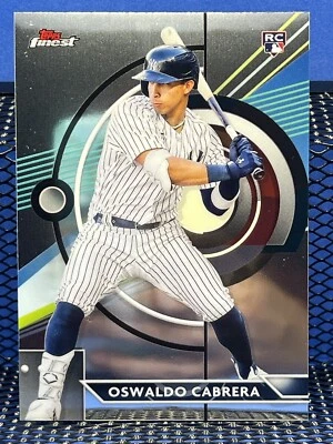 2023 Topps Finest OSWALDO CABRERA New York Yankees RC Rookie Card Base 41 - Image 1 of 2