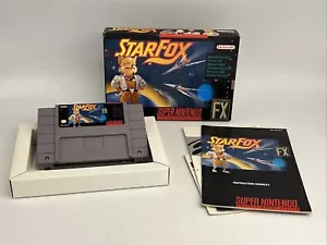 Star Fox (Super Nintendo, 1993) SNES CIB Complete w/ Manual & Inserts Tested VGC - Picture 1 of 13
