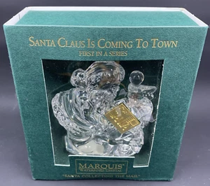 Marquis Waterford Crystal Santa Collecting The Mail Figur 2000 Neu in OVP - Bild 1 von 17