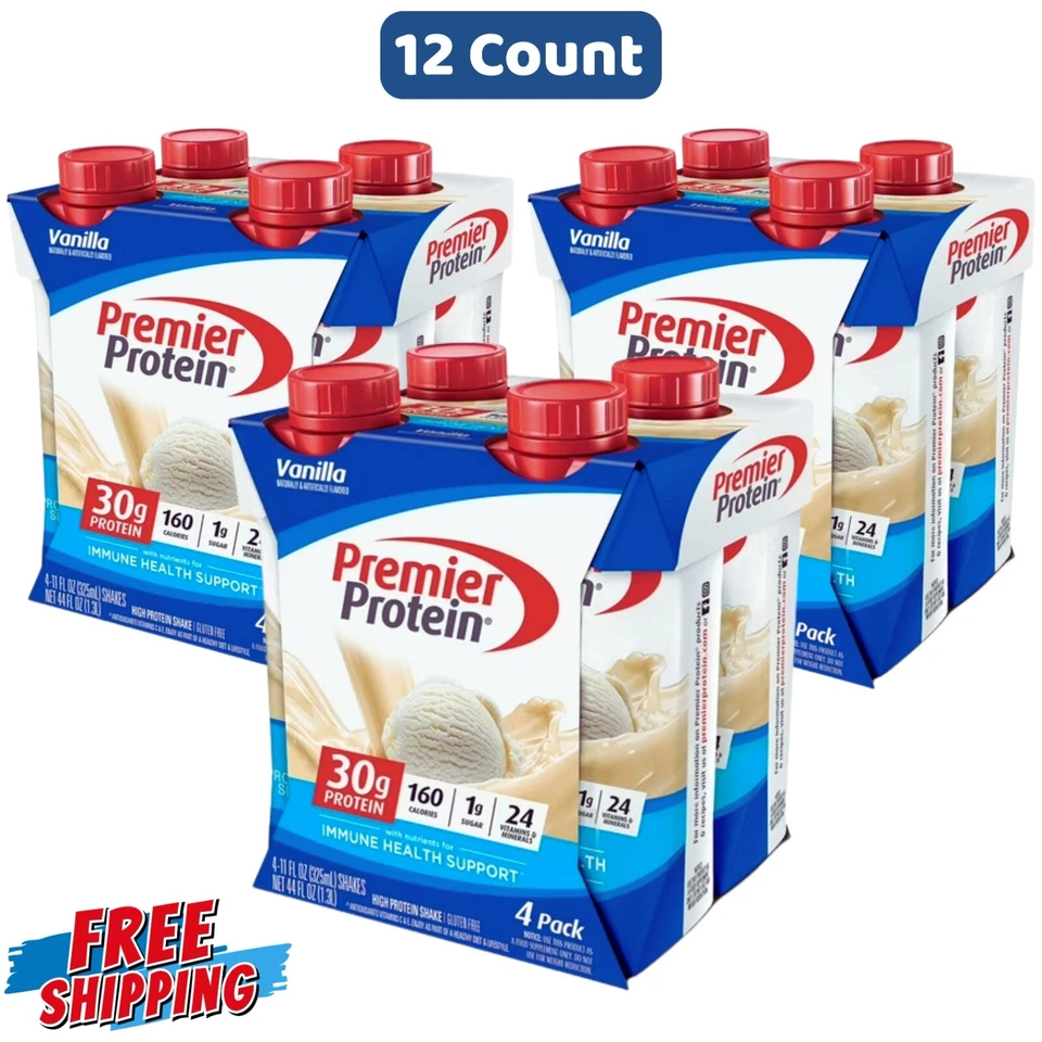 Premier Protein Shake, Vanilla, 30g Protein, 11 fl oz, 12 Ct - Image 1 of 1