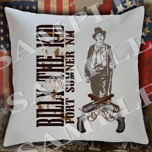 Billy the Kid Legends of the Wild West Series themed pillow sham/covering - Picture 1 of 1