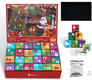 Christmas Puzzles 1008 Pieces Christmas Advent Calendar Jigsaw Puzzle Merry - Picture 1 of 6
