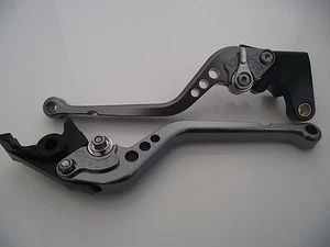 Honda CB1100 CNC levers set long titanium & chrome adjusters (2013-17), F18/H33 - Picture 1 of 3
