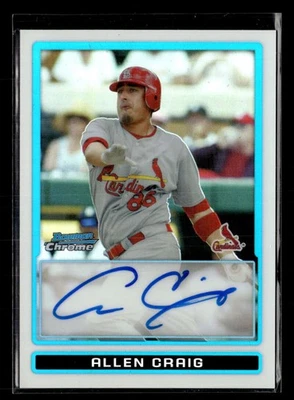 Bowman Chrome Allen Craig 2009 refractor autógrafo automático/500 #BCP112 UX5342 Foto 1 de 2