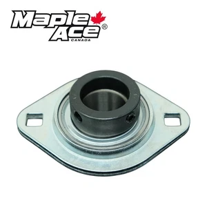 SAPFL206 Pressed Steel Housing Oval Flanged 2-Bolt with Insert Bearing 30mm - Picture 1 of 5