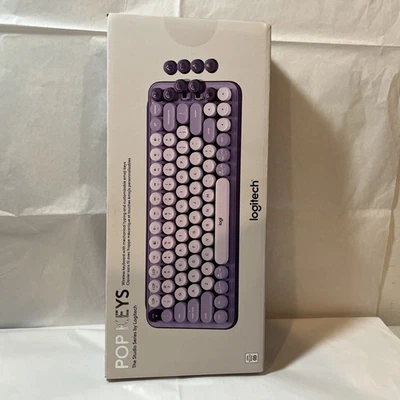 Logitech POP Keys Wireless Mechanical Emoji Keyboard - Cosmos ~ English - Image 1 of 4