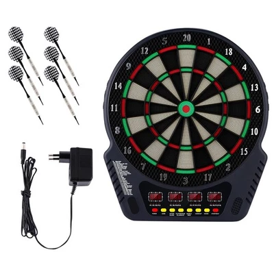 Electronic Dartboard Professional Dartboard 4-LED 6 Arrows 243 Games Dartboard - Image 1 of 4