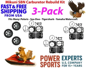 Mikuni SuperBN Triple Carb Carburetor Rebuild Kit Polaris SL SLT 650 750 780 785 - Picture 1 of 12