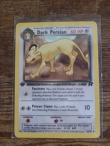 Pokémon TCG Dark Persian Team Rocket 42 Regular 1st Edition Uncommon - Picture 1 of 5
