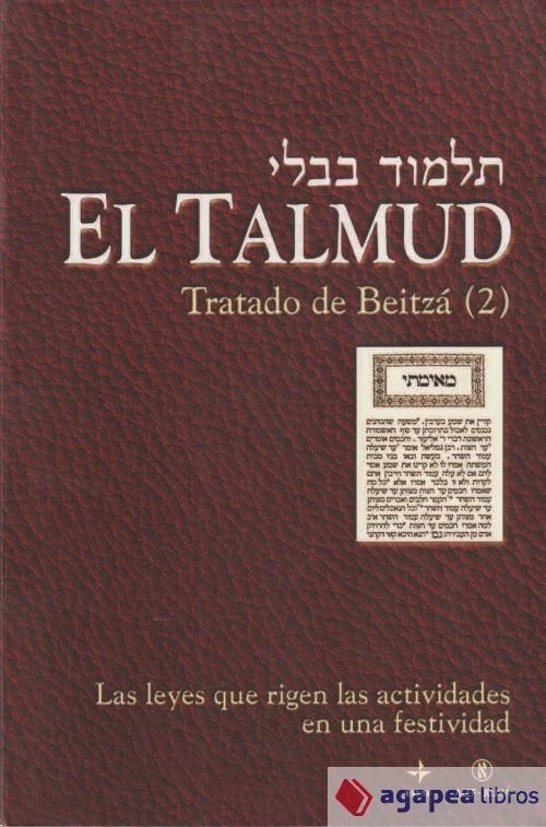 El Talmud. Tratado de Beitzá II. NUEVO. ENVÍO URGENTE (Librería Agapea) - Imagen 1 de 1