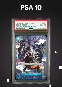2024 ONE PIECE OP08-TWO LEGENDS SPECIAL ALTERNATE ART #004 GECKO MORIA PSA 10 - Bild 1 von 4
