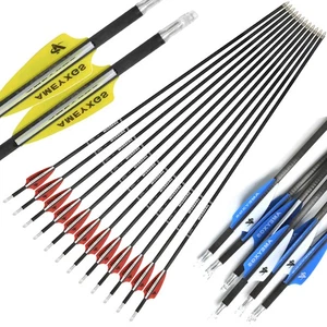6/12x 31" Pure Carbon Arrows SP400-1200 Shaft ID4.2mm Archery Bow Hunting Target - Picture 1 of 23