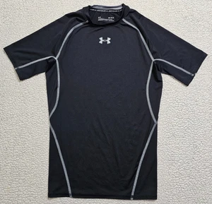 Under Armour Gym Shirt Herren Gr. Medium Kompression schwarz HeatGear Performance - Bild 1 von 3