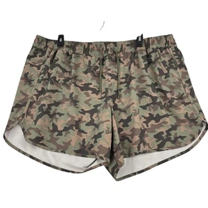 Columbia Bogata Bay Drawstring Shorts Women's Size 3X Green Camouflage Pull On - Picture 1 of 10