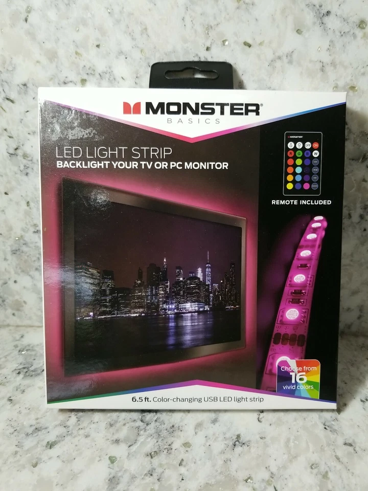 Monster 6ft Multi Color LED Light Strip With Remote