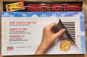 Paquete de 3 cubiertas de ventilación magnéticas inteligentes para consumo - 8" x 15 1/2" - nunca usadas - Imagen 1 de 2