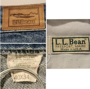 Vintage LL Bean Mens Jeans Relaxed Fit Straight Fit Classic Measures 40x31 - Picture 1 of 7