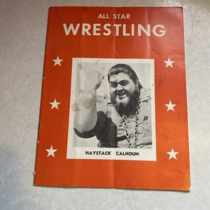 All Star Wrestling Vintage Souvenir Photo Album Magazine Haystack Buddy Rogers - Picture 1 of 11