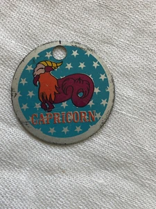 1969 Glendinning Companies Capricorn Zodiac Sign Charm or Fob - Picture 1 of 6