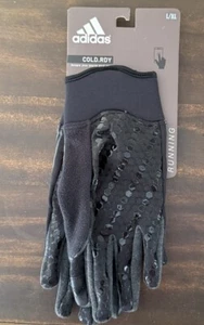 NEW adidas Cold.Rdy BLACK Tech Grip Palm Running Gloves Men's Unisex L/XL AW0135 - Picture 1 of 2