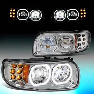 FOR 2008-2022 PETERBILT 389 388 PROJECTOR HEADLIGHT LED DRL+ TURN SIGNAL LAMPS - Picture 1 of 11