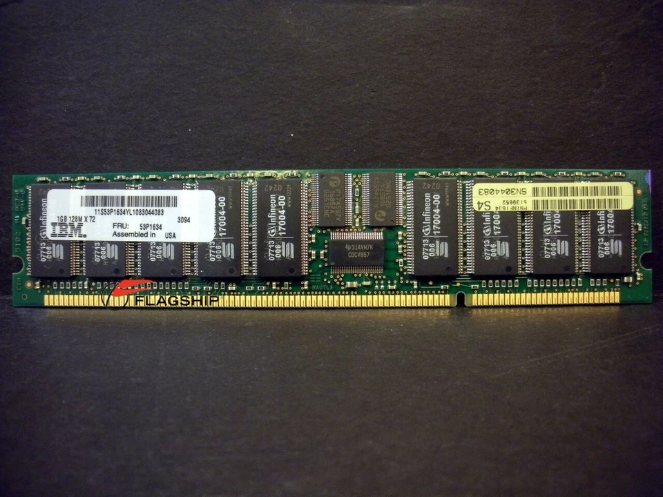 IBM 3094-9406 / 53P1634 1GB (1x 1GB) Main Storage Memory DIMM - Image 1 of 1
