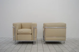 Cassina LC2 LCZ Naturale Z Leder Grand Confort Le Corbusier Ledersessel 1 (2) - Bild 1 von 21