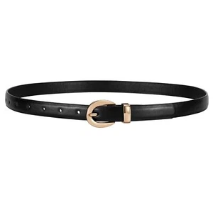 Women Leather Belt for Jeans Pants Thin Belts for Women Fashion Waist Belt wi... - Picture 1 of 6