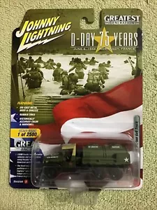 2018 Johnny Lightning WWII GMC CCKW 6x6 TRUCK D-DAY 75 YEARS Diecast 1/64 VBR3 - Picture 1 of 7