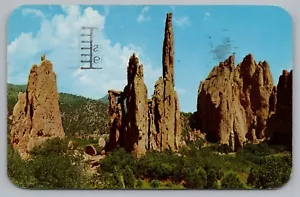 Postcard Cathedral Rocks Garden of the Gods Pikes Peak Region Colorado Posted - Picture 1 of 2