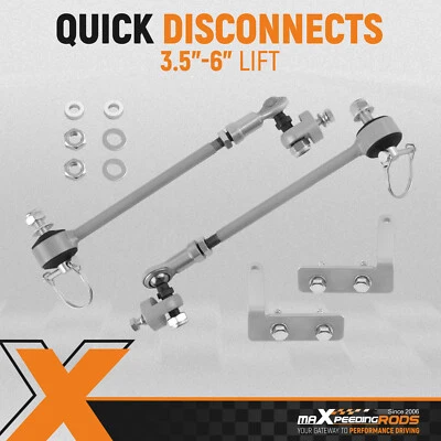 Barra estabilizadora delantera de desconexión rápida elevación de 3,5-6" para Jeep Cherokee XJ 1984-2001 Foto 1 de 4