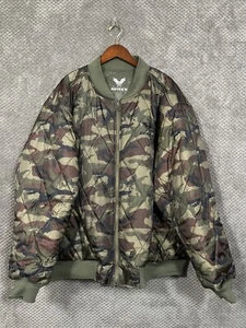 Avirex MA-1 Size XXL Green / Camo reversible Fight Bomber Jacket Men’s 575 - Picture 1 of 6