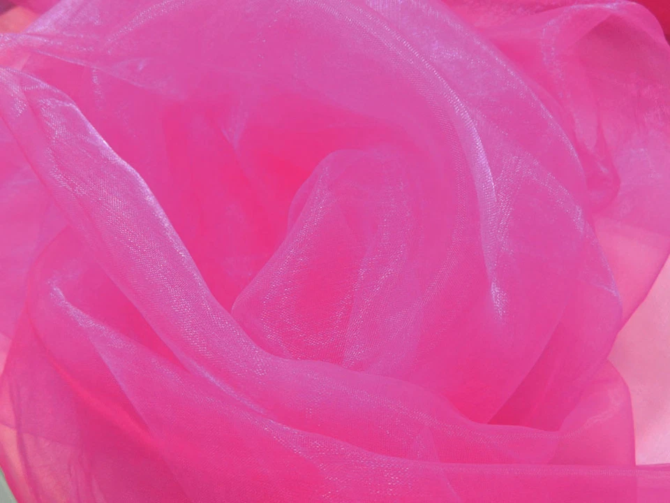 Ax Twinkle Crystal Mirror Organza Sheer Wedding Party Decoration Fabric Material - Image 1 of 1