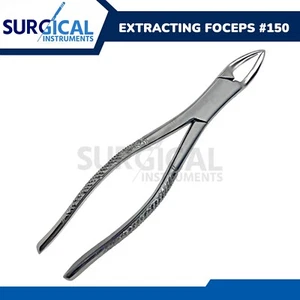 AUTOCLAVABLE PASSIVATED DENTAL EXTRACTION FORCEPS #150 SURGICAL German Grade - Picture 1 of 8