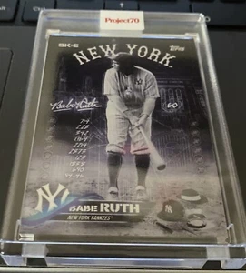 2021 Topps Project 70 #3 2018 Babe Ruth by DJ Skee PR:8555 “MINT” HOF Yankees - Picture 1 of 2