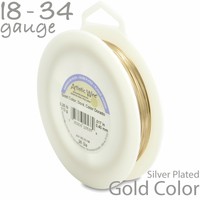 Gold Artistic Wire 1/4LB Spool - Tarnish Resistant Silver Craft Wire