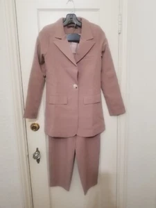 Damen NEU Mauve Hosenanzug, Business Freizeit, Classic Fit, Zweiteiler, Small - Bild 1 von 8