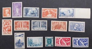 France  1935 à 1936  lot de 15  timbre  neuf */**  C: 357  € - Picture 1 of 2