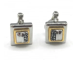 Premier Designs Jewelry Earrings HIGHLANDS Silver/Gold Clip-po New - Picture 1 of 3