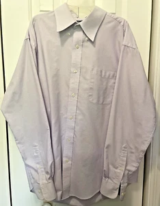 Croft & Barrow Men's Lavender Pin Stipe Men's Dress Shirt L (16 1/2) (34/35) - Picture 1 of 7
