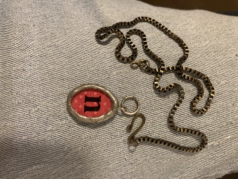 Vintage Nebraska Huskers Necklace with Pennant Cover
