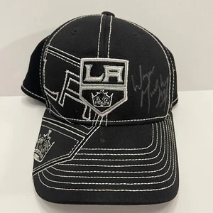 🔥Wayne Gretzky Hockey NHL LA Kings Autographed Black Reebok Center Ice hat🔥 - Picture 1 of 5
