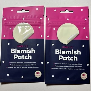 Hanhoo Blemish Patch with Hydrocolloid, Non Medicated, 36 Patches Lot Of 2 - Picture 1 of 1