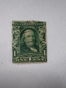 Ben Franklin One Cent Stamp - Picture 1 of 2