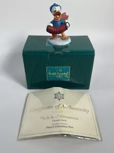 WDCC Disney Donald Duck Fa La La Pluto's Christmas Tree Ornament 2000 Box & COA - Picture 1 of 10