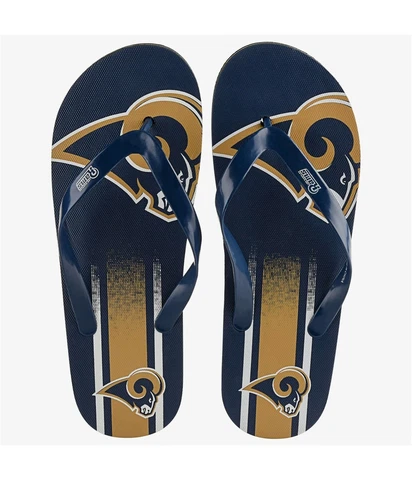 Forever Collectibles Unisex La Rams Flip Flop Sandals Cover