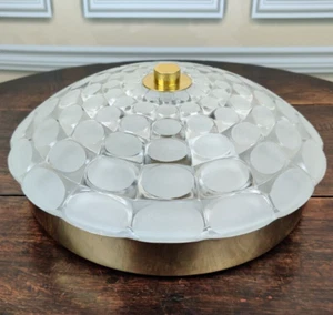 Vintage 70er Jahre Plafoniere Deckenlampe J.T. Kalmar für Peill & Putzler OP-Art - Bild 1 von 14