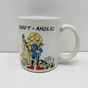 Craft-a-Holic Funny Vintage Coffee Mug by In Stitches Michele Johnson - Picture 1 of 13