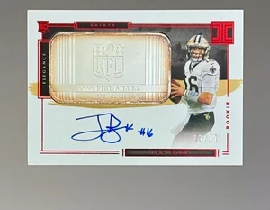Ian Book - 2021 Impeccable One Ounce Silver Bar 💥NFL SHIELD💥 Rookie Auto /19! - Picture 1 of 2